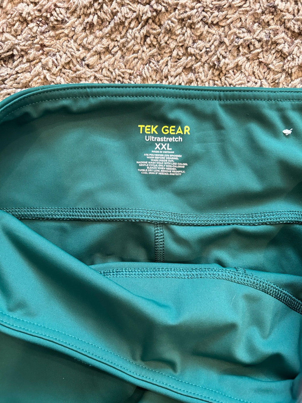 Womens TEK GEAR Teal Stretch Active pants with pocket XXL